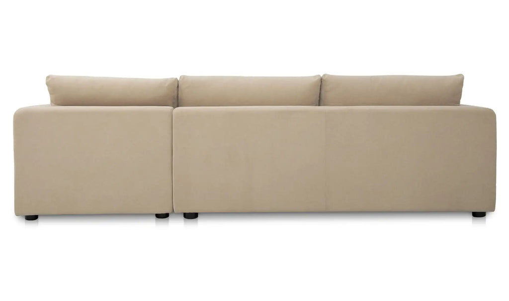 Burrow Sleeper Chaise Sand Right