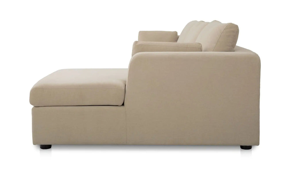 Burrow Sleeper Chaise Sand Right