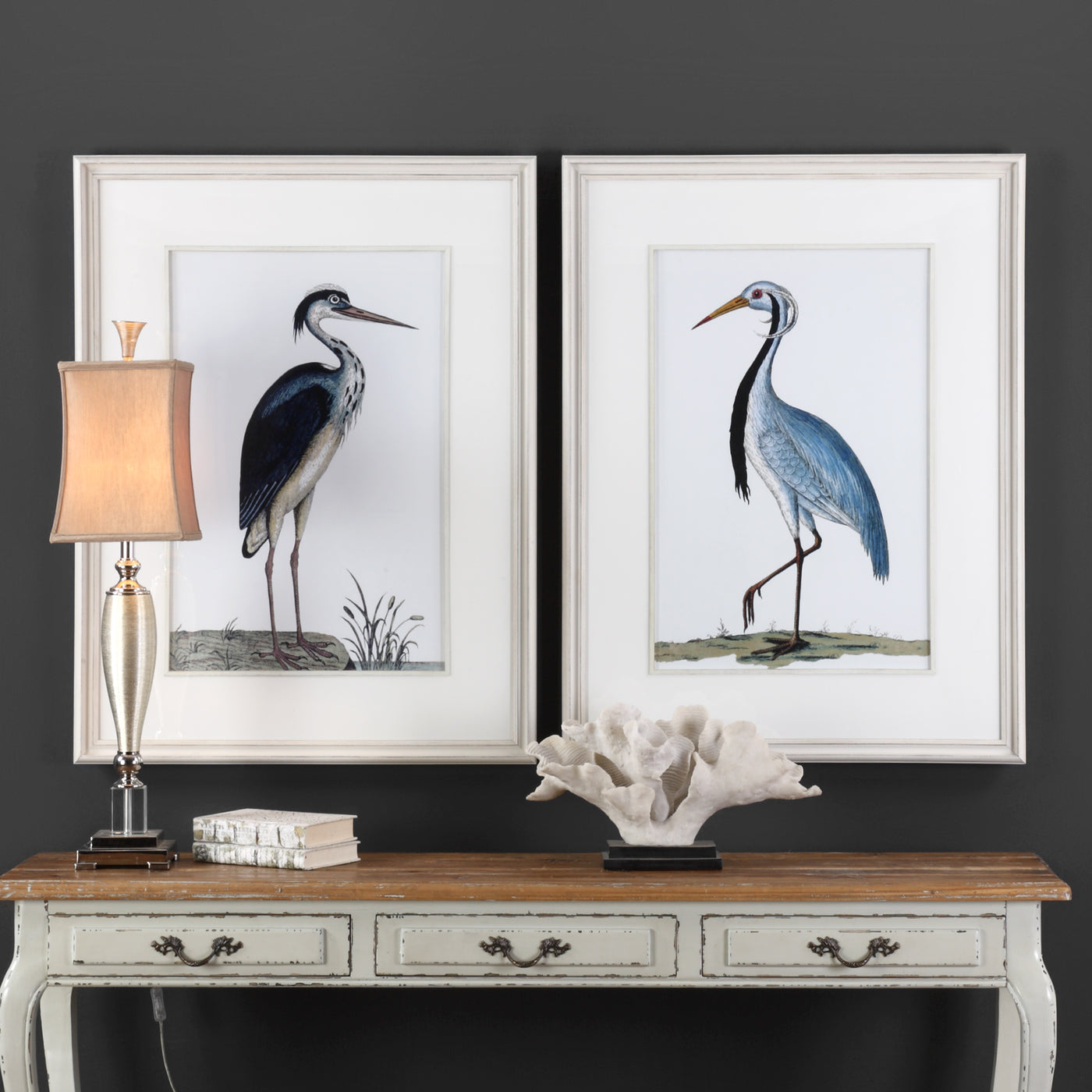 Add A Dash Of Wayfaring Style To A Design With This Coastal Artwork. Adding A Light And Airy Feel To A Space, Each Bird Pr...