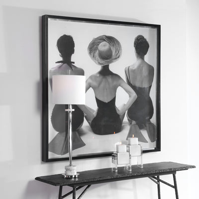 Make A Statement With This Fun Twist On Classic Black And White Photography. The Vintage Inspired Print Is Paired With A M...