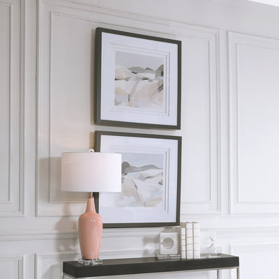 A Modern Interpretation Of The Rocky Mountains, These Framed Prints Showcase An Array Of Neutral Shades Including Taupe, B...
