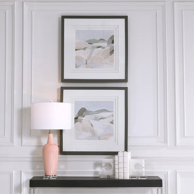 A Modern Interpretation Of The Rocky Mountains, These Framed Prints Showcase An Array Of Neutral Shades Including Taupe, B...