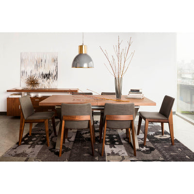Solid American walnut with a top quality polyester upholstery seat give the Deco dining chair its stylish good looks and m...