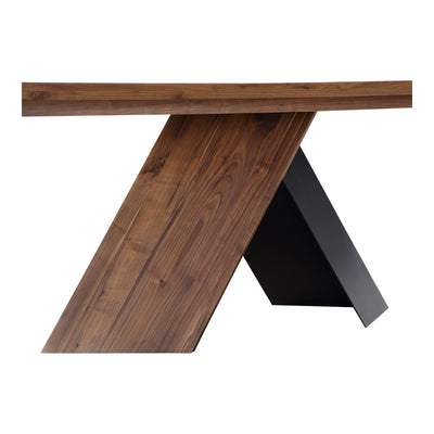 The Axio Dining table boasts a contemporary design that's nothing short of a showstopper. Made with solid walnut wood, thi...