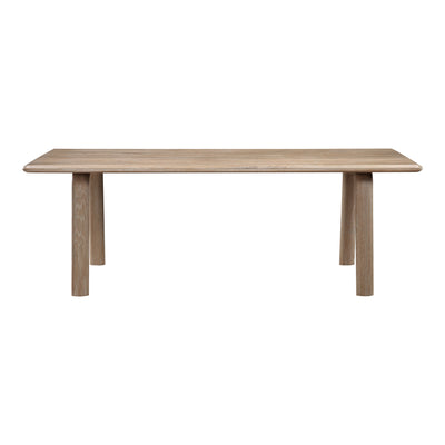 The Malibu dining table embodies an organic aesthetic throughout its design. Thick pieces of solid white oakwood are used ...