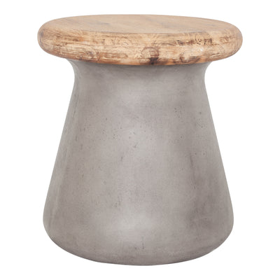 This outdoor stool is made of a high-quality concrete and fiber mix, giving it a cool modern look, but keeping it light-we...