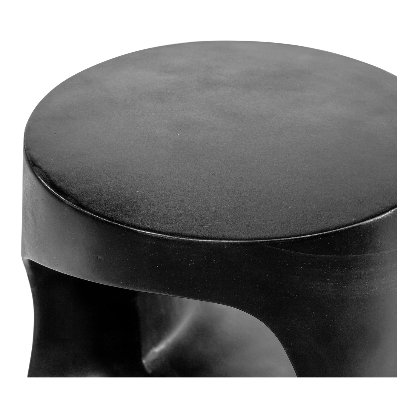 The blend of art and function into sculptural seating. This monolithic indoor or outdoor stool design is a work of art, re...