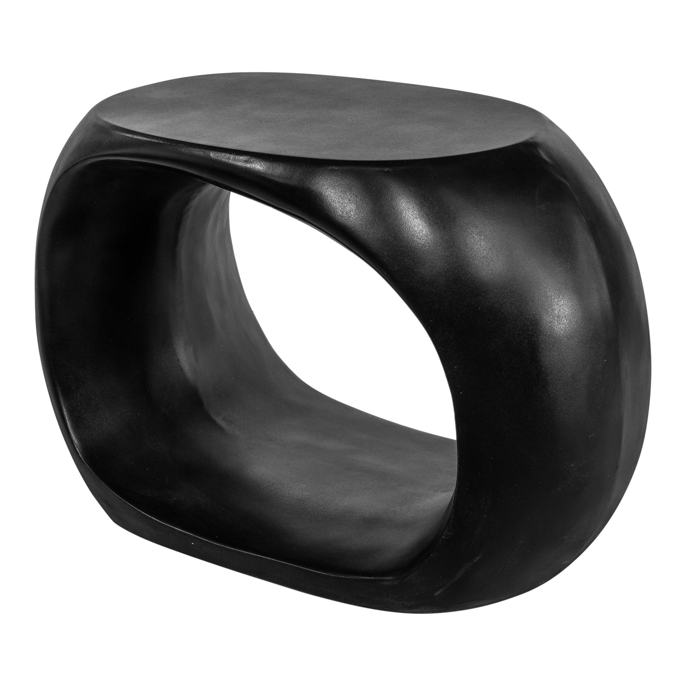 The blend of art and function into sculptural seating. This monolithic indoor or outdoor stool design is a work of art, re...