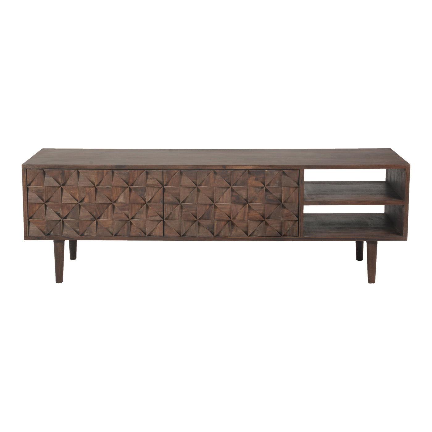 A mid-century design wonder, the Pablo Entertainment Unit's creative woodwork adds a modern flair to the classic style. Ma...