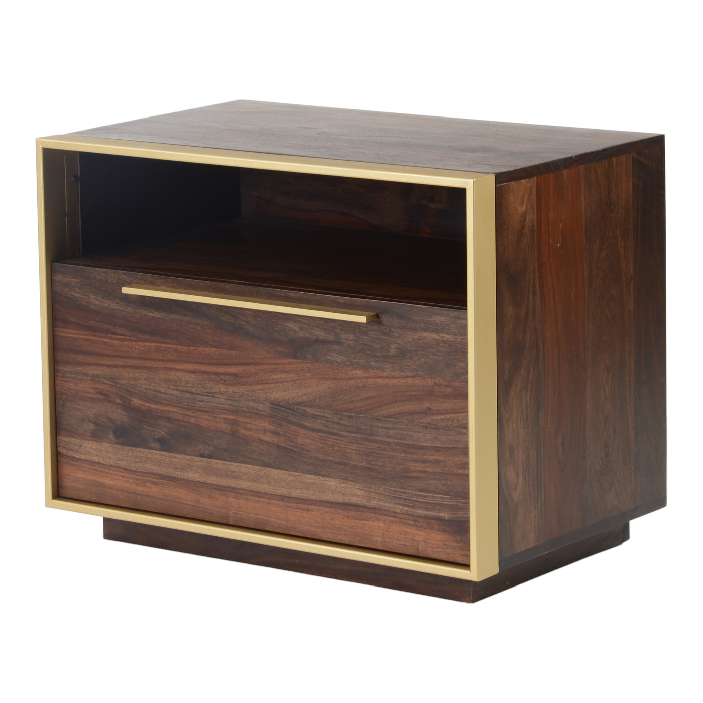 Simple yet sophisticated, the Focus Nightstand is elegant in its detail-oriented craftsmanship. Made of solid sheesham woo...