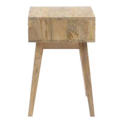 The Reed side table is the perfect accent piece. Natural wood grain, whorls, and knots lend it a bohemian or rustic look i...