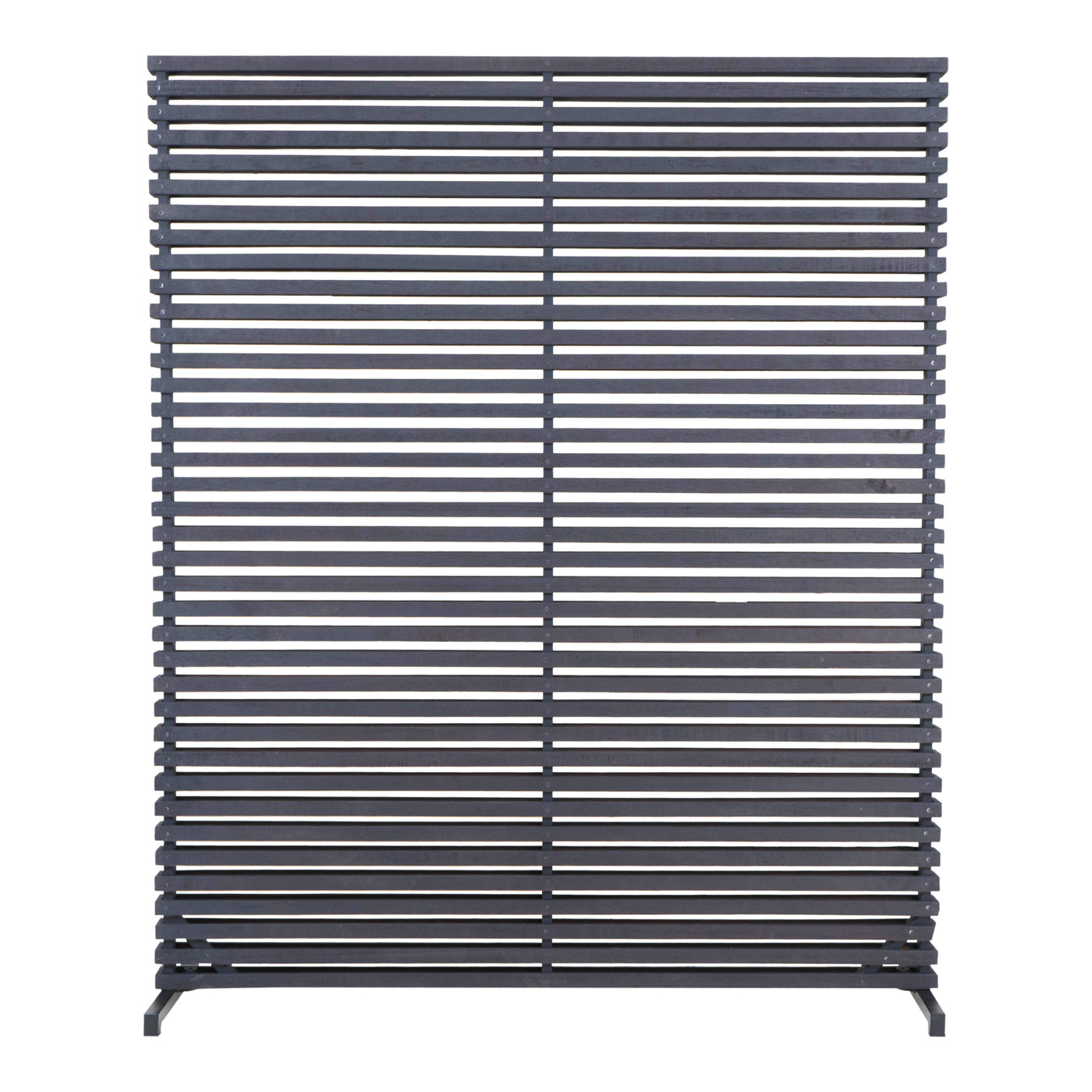 This large screen is made with a sturdy, aluminum frame and natural, hardwood slats. Ideal for privacy or defining differe...