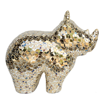 Decorate your home with exciting accents like this sparkling Ecomix Rhino. Made from Ecomix, a combination of natural and ...