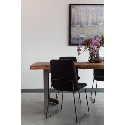 A little vintage inspiration can go a long way. The simplistic retro form is complimented by this dining chair's slim, run...