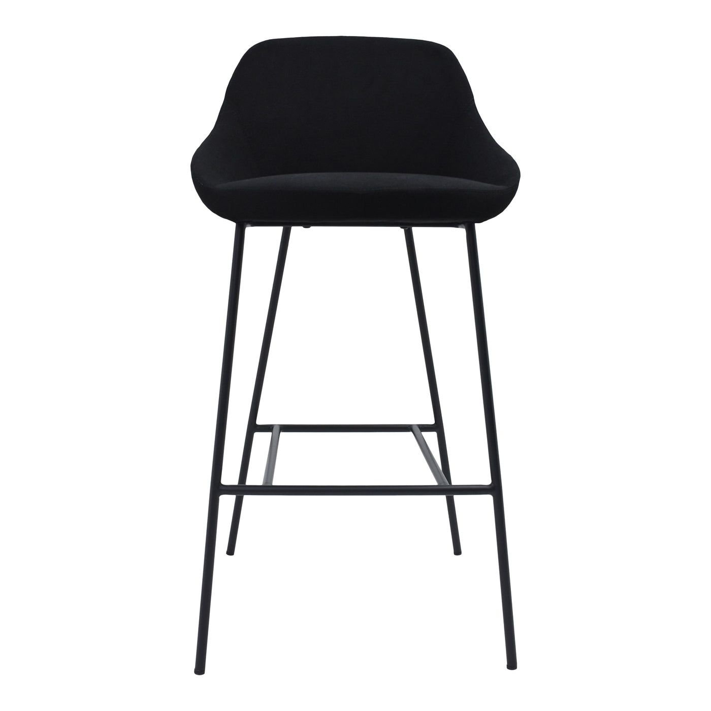 Turn your bar around with the Shelby bar stool. Upholstered in smooth dark fabric for a seamless look in your kitchen. Set...