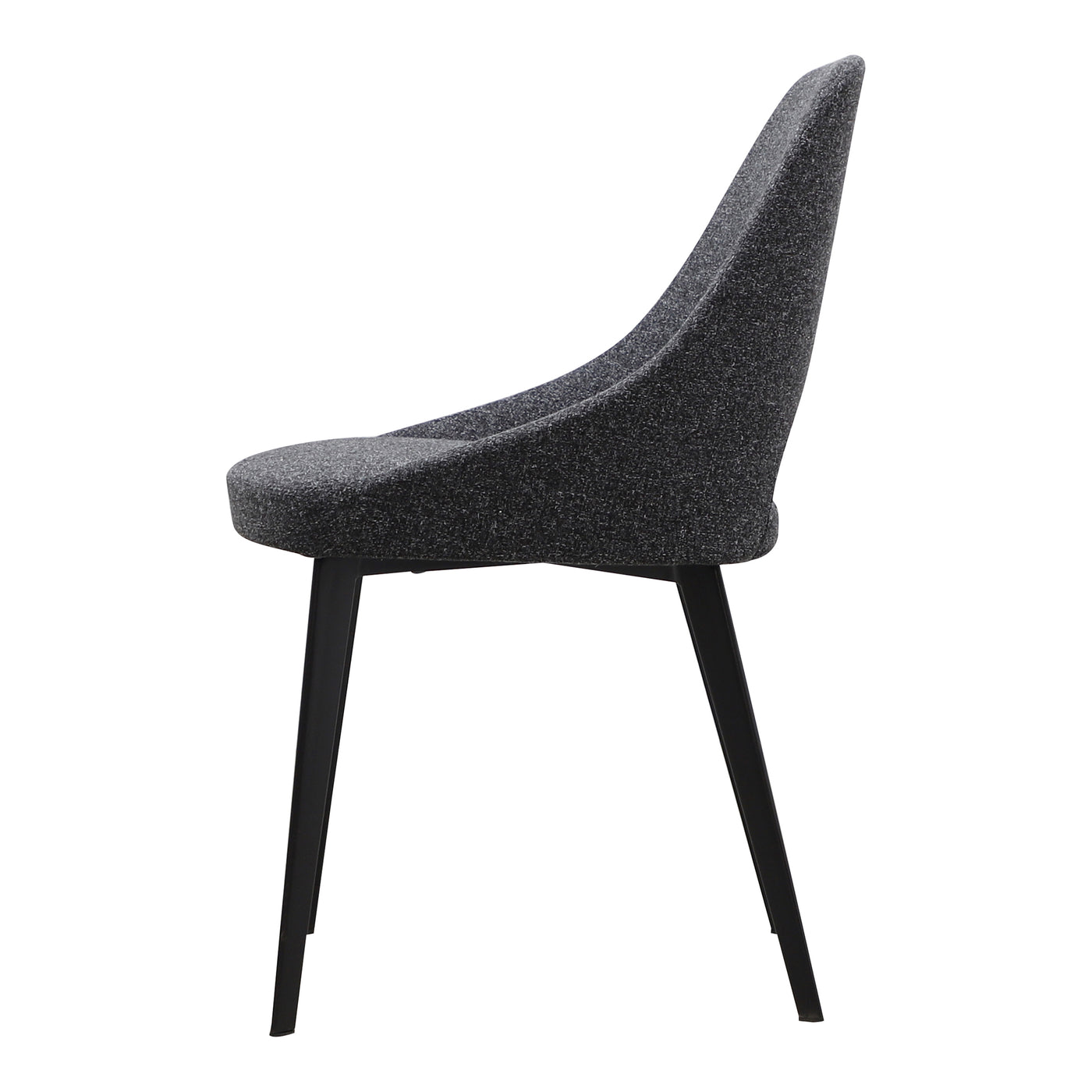 The Tizz dining chair is an elegant addition to the dining area, its gently curving silhouette and slender steel legs comi...