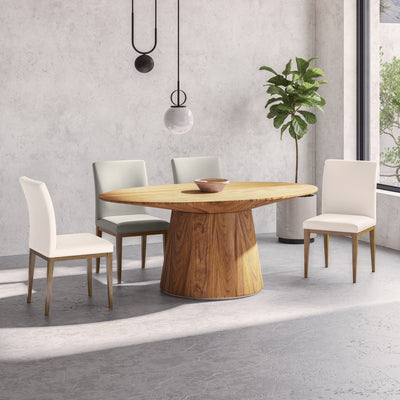 Sleek lines, modern curves, and a wipe-clean design make this family-friendly dining chair a contemporary fit for any dini...