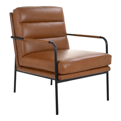 An old-school armchair with a modern edge- the Verlaine armchair. Upholstered in a top-grain, chestnut-hued leather that's...