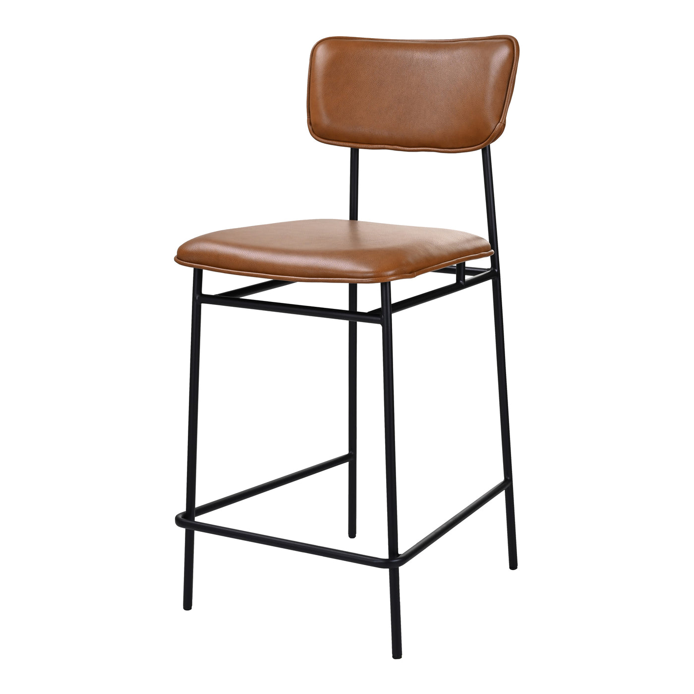 Here to upgrade your space with a purely modern design, the Sailor counter stool features a slender iron frame, comfortabl...