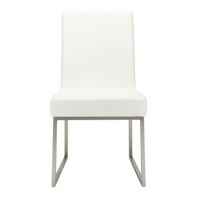 Simple and modern, this dining chair seamlessly goes with any table or Décor.
<h6>Dimensions</h6>
H= 35
W= 20
D= 25
<h6>Ma...