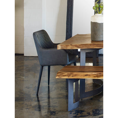 A refined and contemporary dining chair the Cantata is made with sturdy steel legs and a durable and easy-care polyurethan...