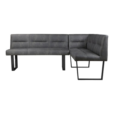 The Hanlon bench will sit attractively in your corner with its distinct modern appeal. In a tonal, organic, cool-grey upho...