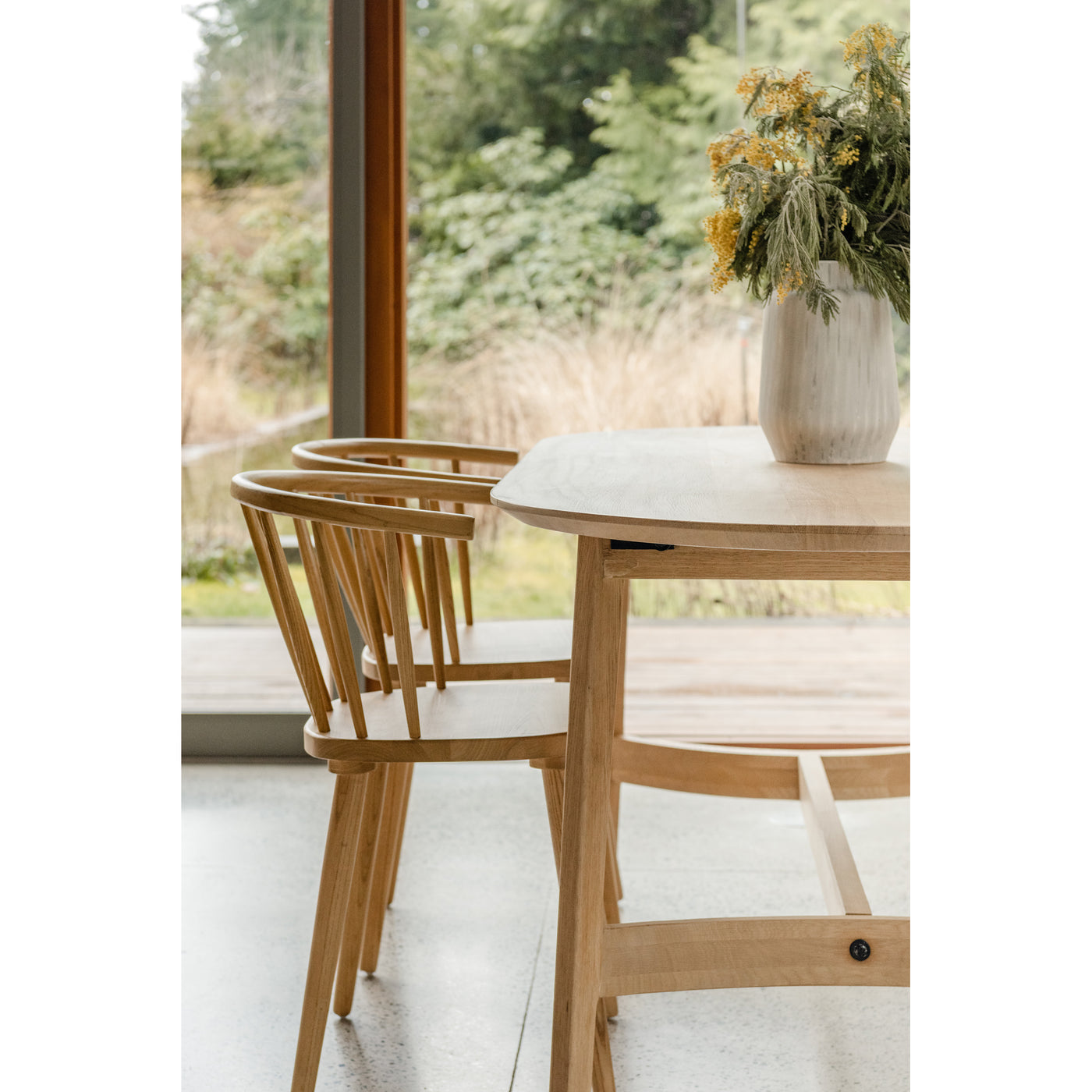 A quiet appreciation of style balanced with function. Our Norman dining chair design is a true dining delight with its cla...