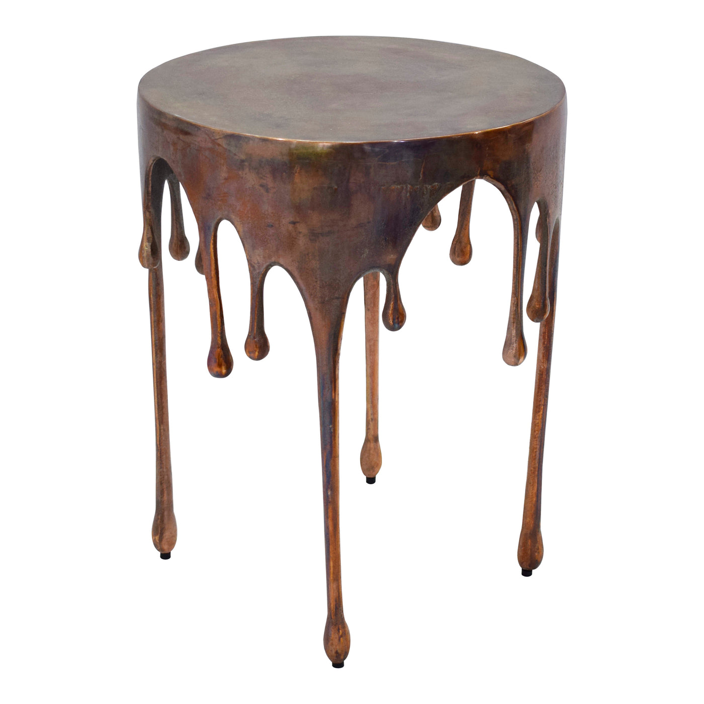 An accent table's standard look is thrown aside for a more unique look with the Copperworks accent table that presents its...