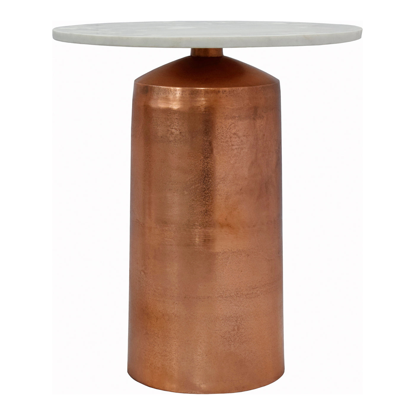 Strikingly unique in its design, the Jackie accent table is perfect for the living room and beyond. Featuring a copper-fin...