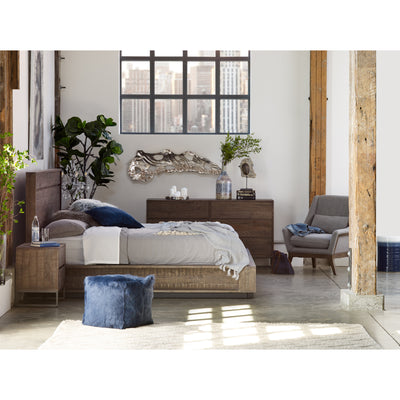 Give your bedroom a uniform industrial look with a rustic feel. Clean lines and industrial detailing make the Elena Nights...