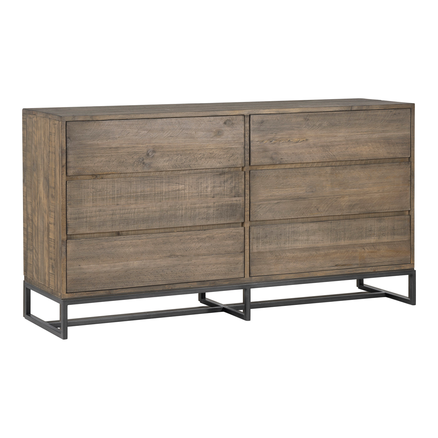 The Elena Dresser boasts a modern design entrenched in its rustic roots. Its solid pine construction has its own unique di...