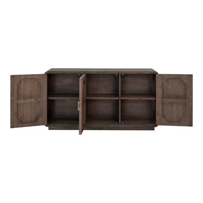 Earthy, on-trend rustic style has been rounded into a minimal silhouette with the Monterey dining credenza. This sideboard...
