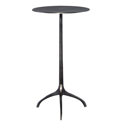 Showcasing Industrial Styling, This Handcrafted Accent Table Features An Solid Cast Aluminum Construction With A Tripod Ba...