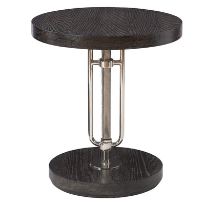 Featuring An Industrial Support In Stainless Steel Finished In Polished Nickel, Paired With A Contrasting Oak Veneer Top A...