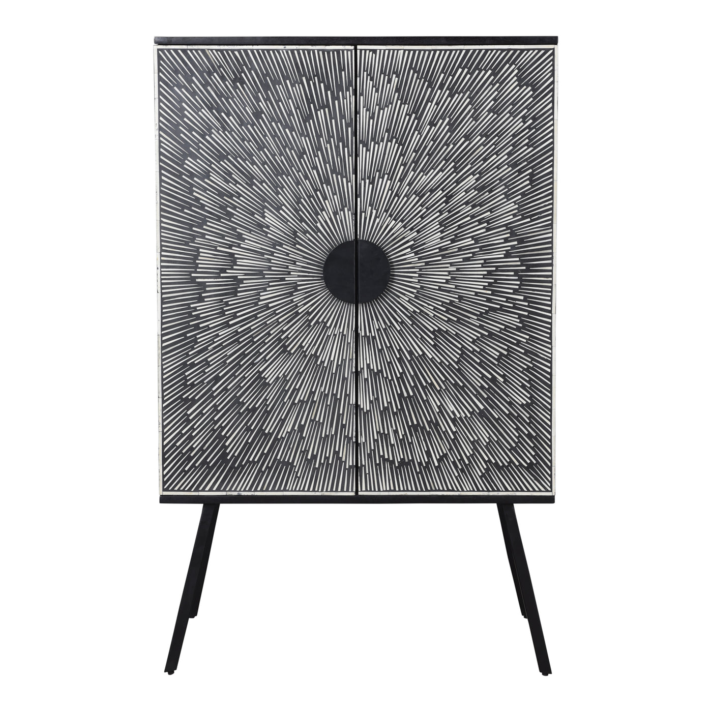 Shine on with the Sunburst wine cabinet. This black-and-white camel bone and resin affair will leave you starstruck every ...