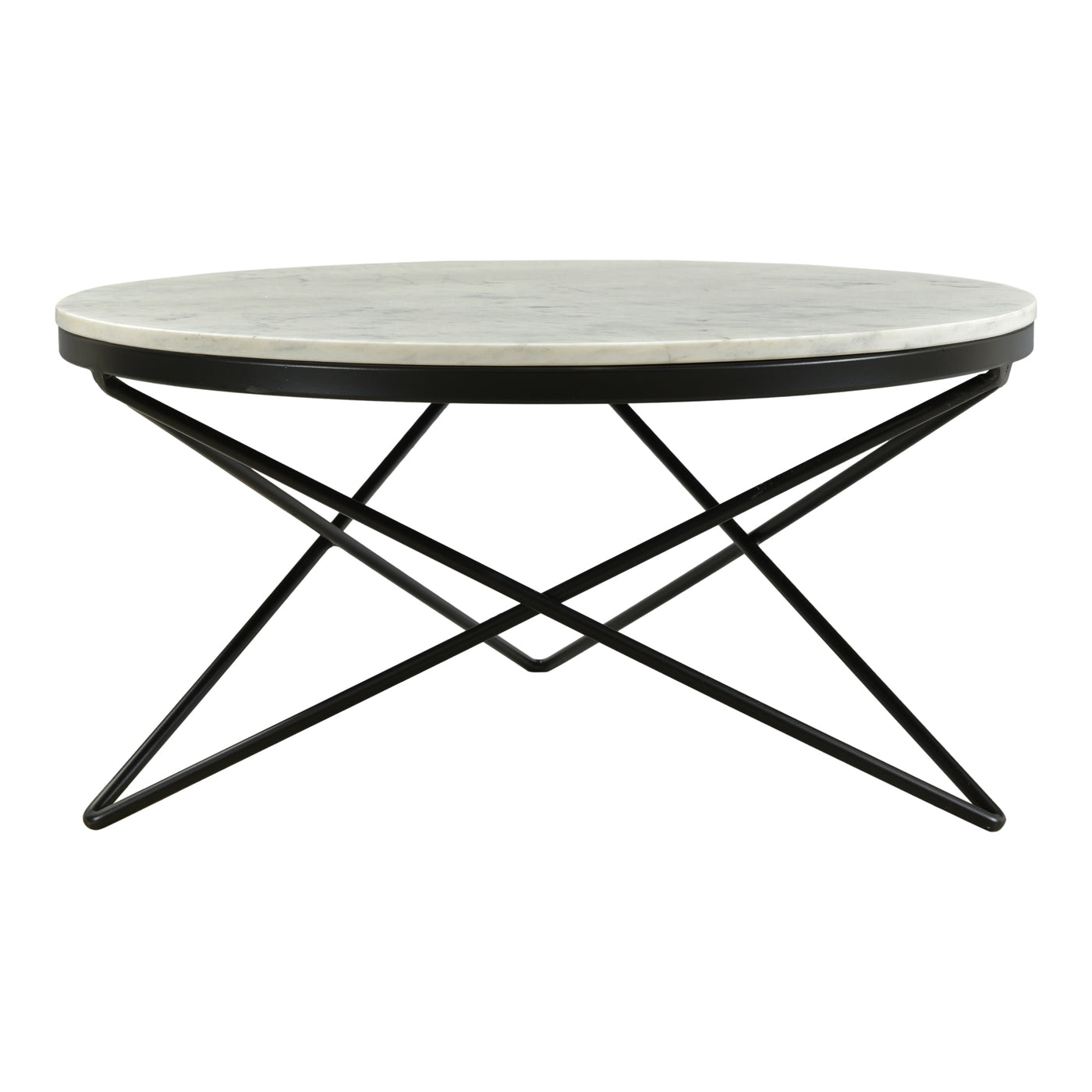 The best pairing since the G&T was created. The Haley Coffee Table's white marble tabletop and black hairpin combine to ma...