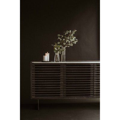 Balanced in its design, the Paloma Sideboard is the perfect co-star to your dining room table. With a marble top and ribbe...