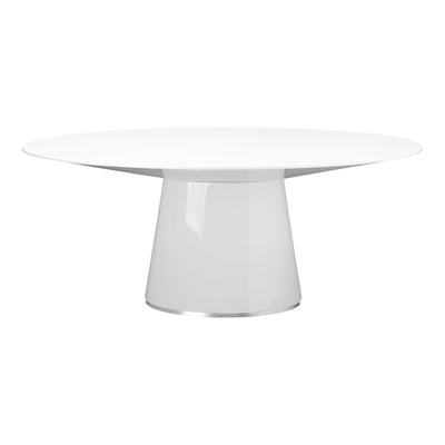 Nestled on top of a high-gloss lacquer pedestal, the Otago Table features clean lines and a contemporary modern style that...
