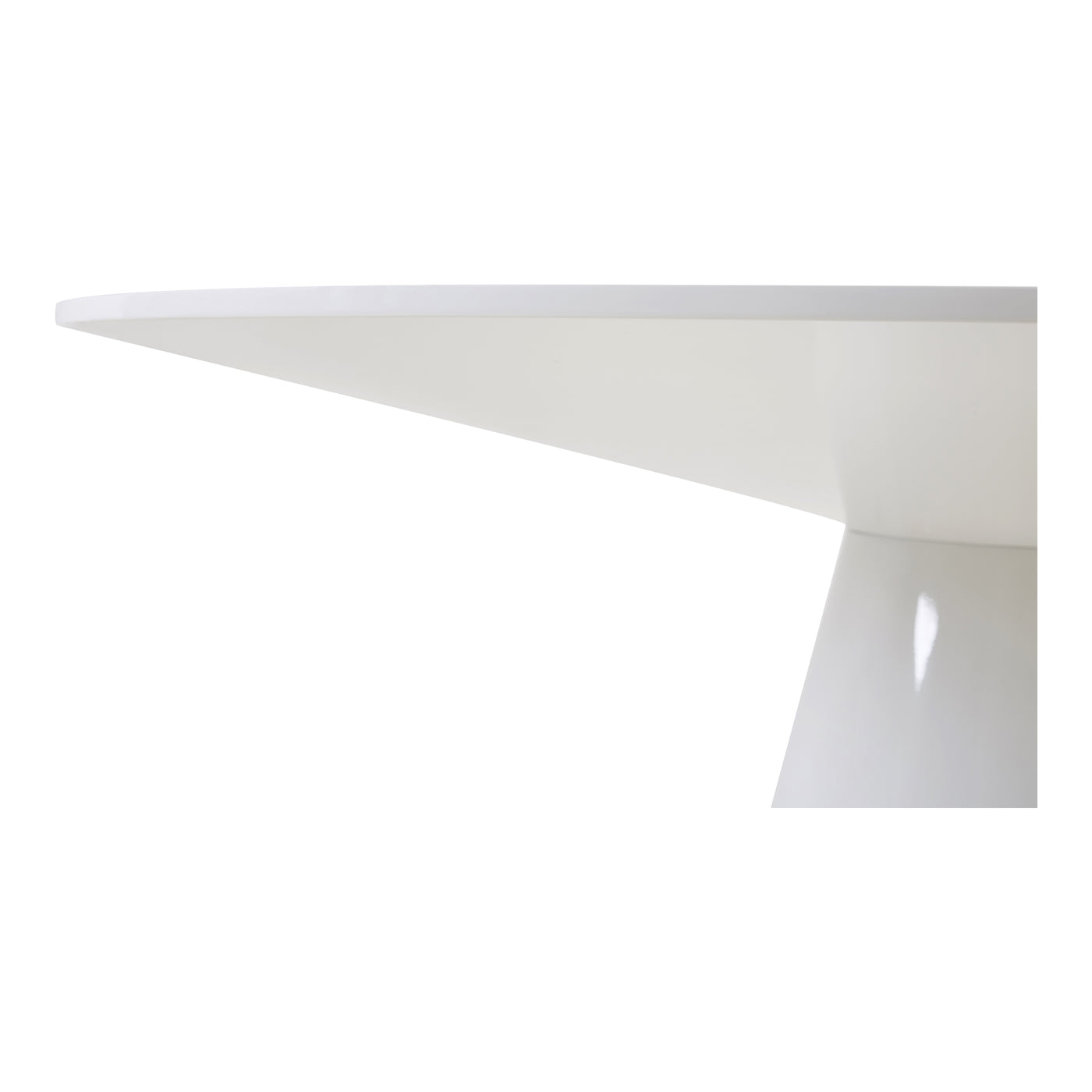 Spanning almost five feet, the circular Otago dining table can seat up to eight people in style. The all-white base and to...