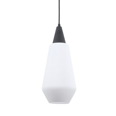Classic Black 1 Lt. Mini Pendant Features Rich Opal Etched Glass With A Hint Of Mid-century Design Giving Us This Fresh Lo...