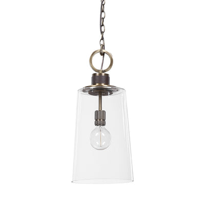 Refined Industrial Looks Give This 1 Lt. Mini Pendant Its Design Roots, Then With An Antique Brass Finish, It Is Dressed U...