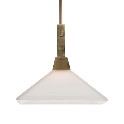 Enriched Industrial Style With A Hint Of Craftsman Lines Bring Together This Elegant Pendant Finished In Warm Aged Brass A...