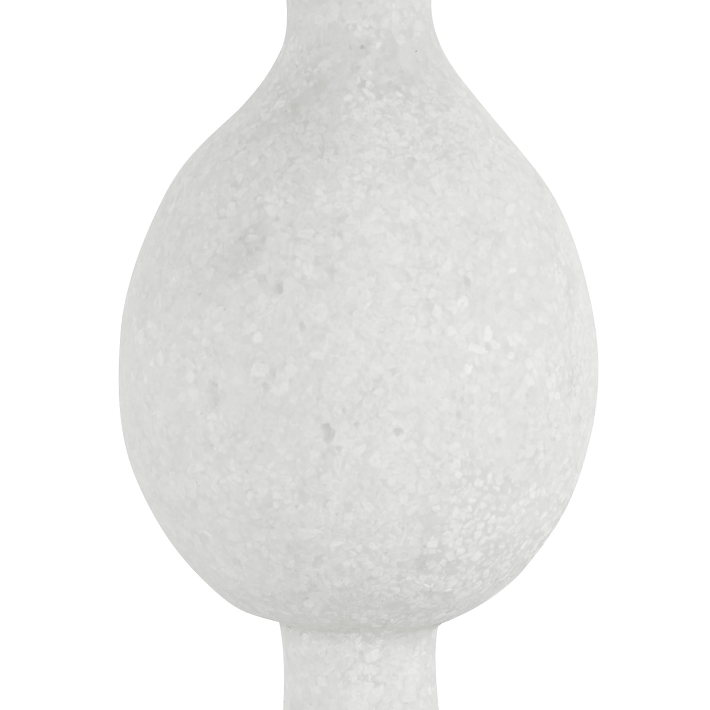 A Modern Black And White Table Lamp Executed In A Rich Material Made Of Granulated Marble That Accurately Replicates The L...