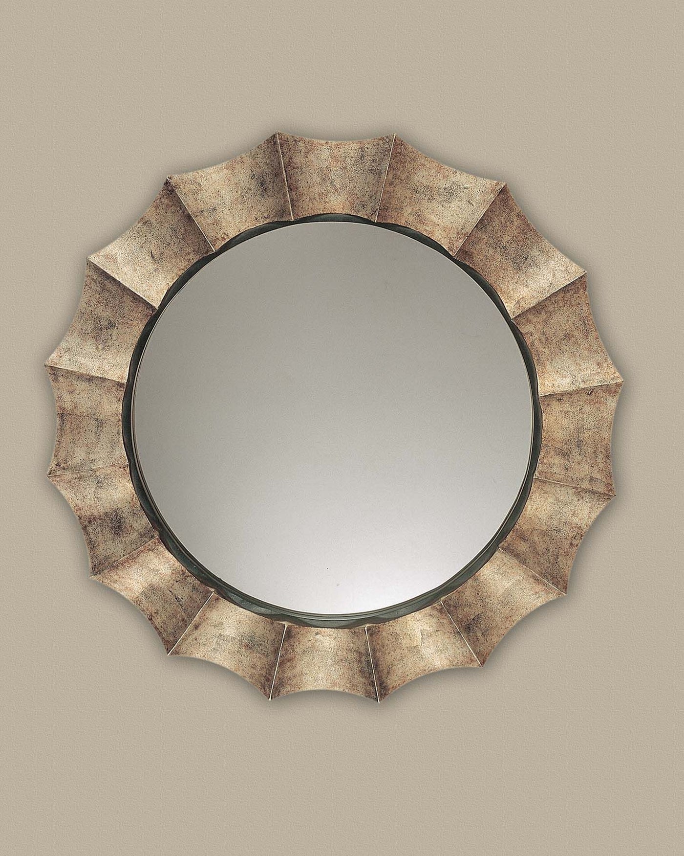 Unique Frame Features An Antique Silver Leaf Finish With Warm Highlights Which Resembles A Burnished Champagne Finish. The...