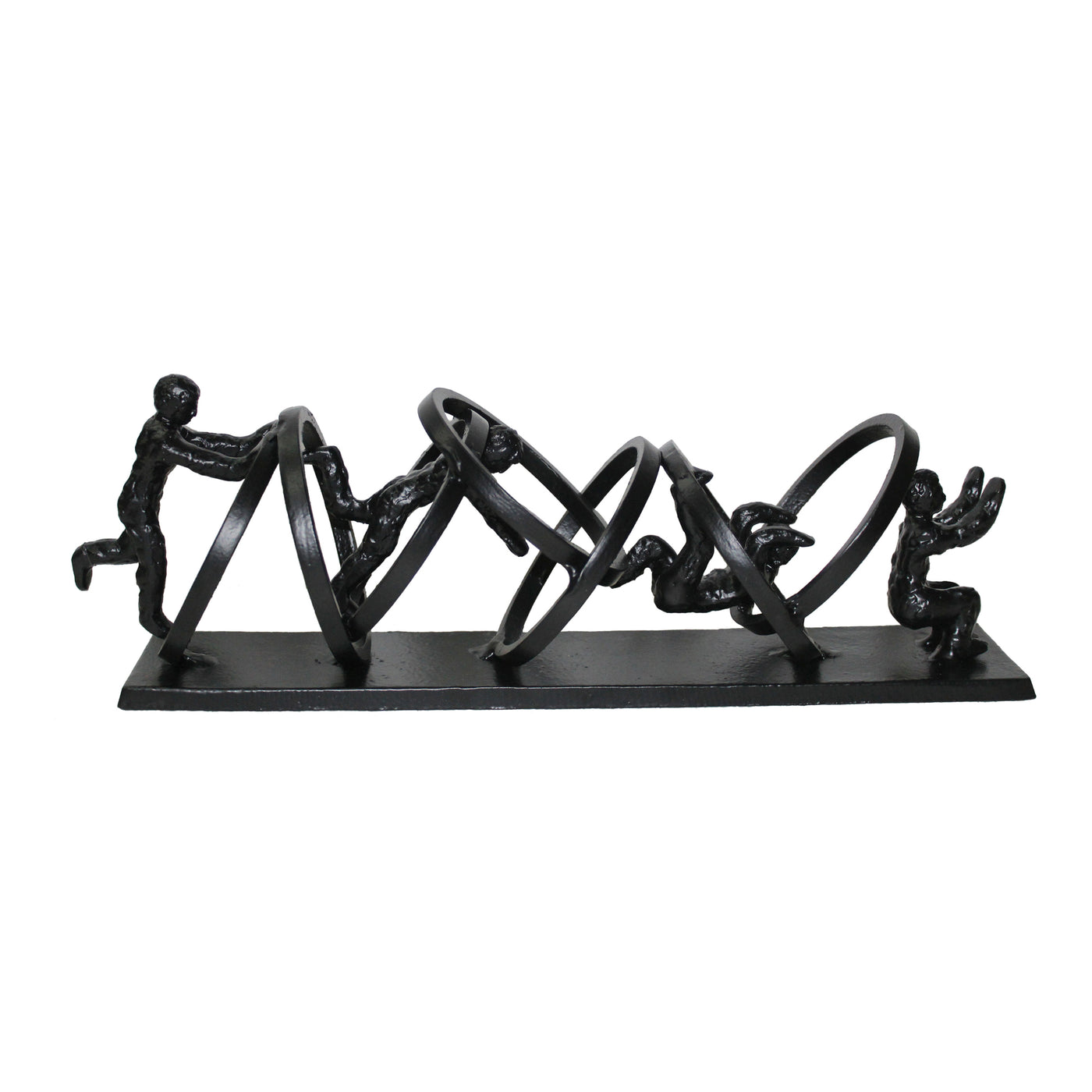 Bring some discreet playfulness in your home with the Acrobats. Its made from solid aluminum in black finish making a perf...