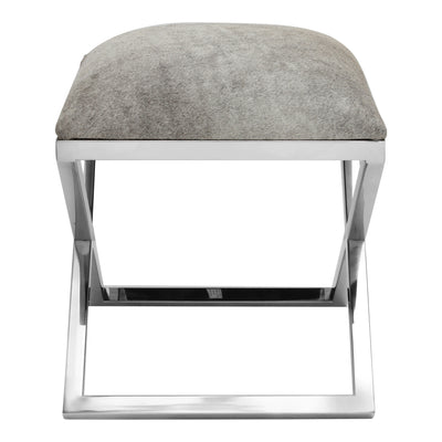 Glam by design, the Rossi Stool brings a luxurious statement to your space. With a solid stainless steel frame and cow hid...