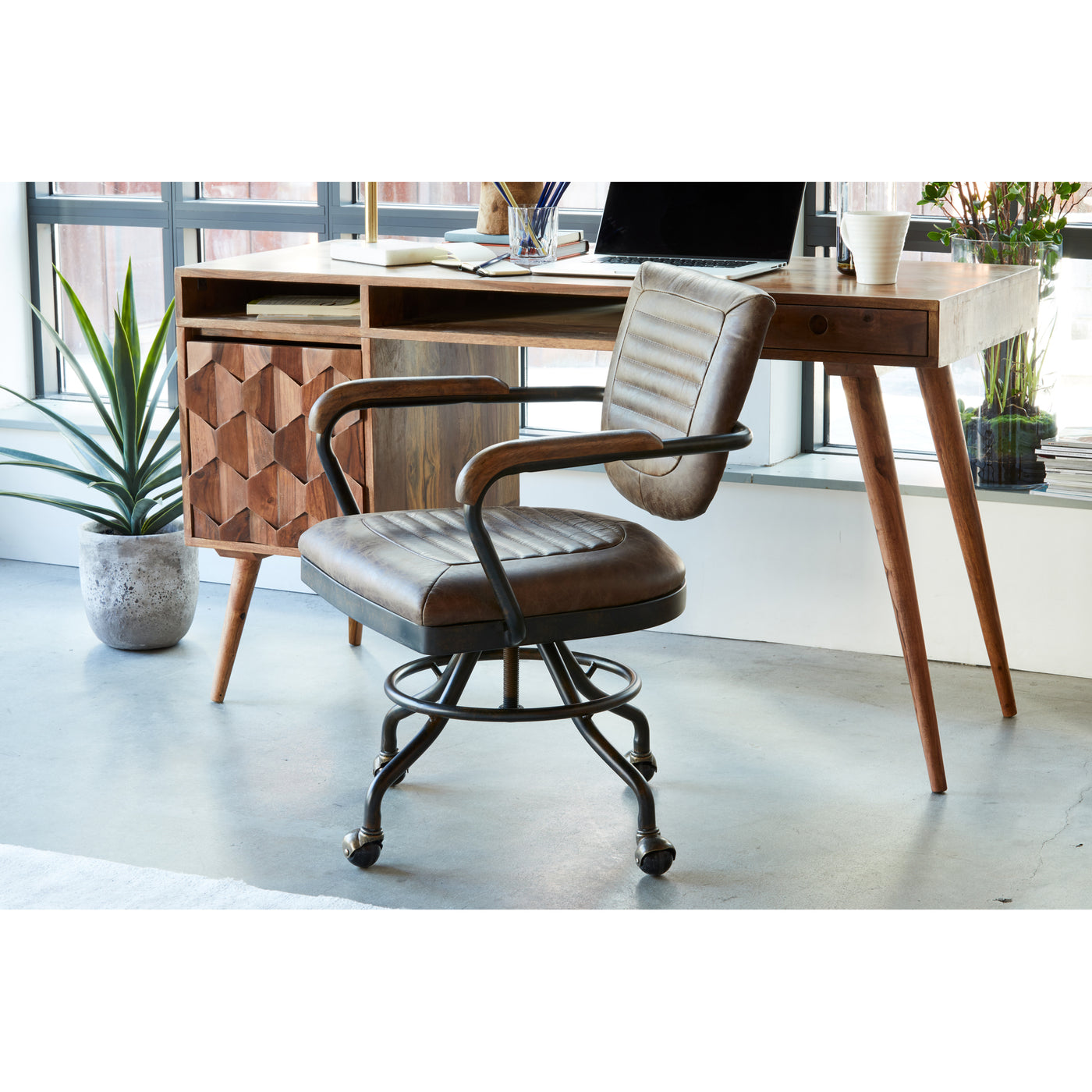 The Foster Desk chair is the ultimate combination of comfort and style for your recording studio, home office, study nook ...