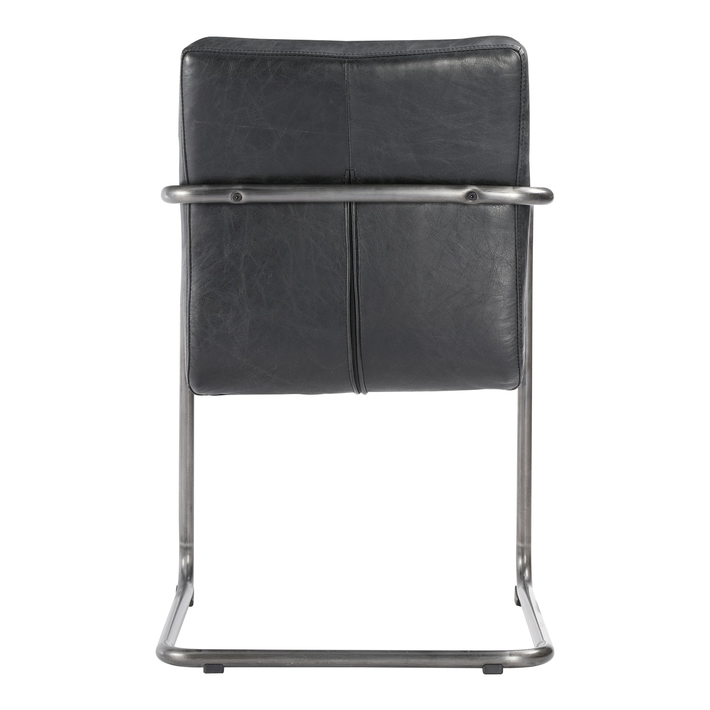 The Ansel dining chair features an industrial iron frame and distressed top grain leather upholstery. The perfect chair fo...