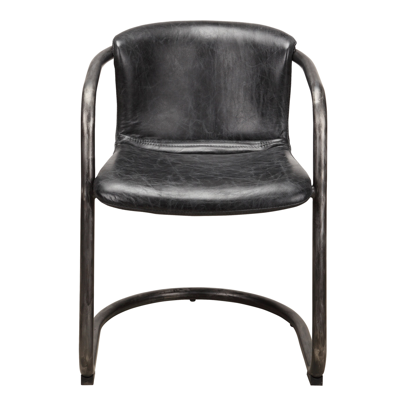 Add the Freeman Dining Chair to create some originality in your design. It has a modern industrial look with a rustic blac...