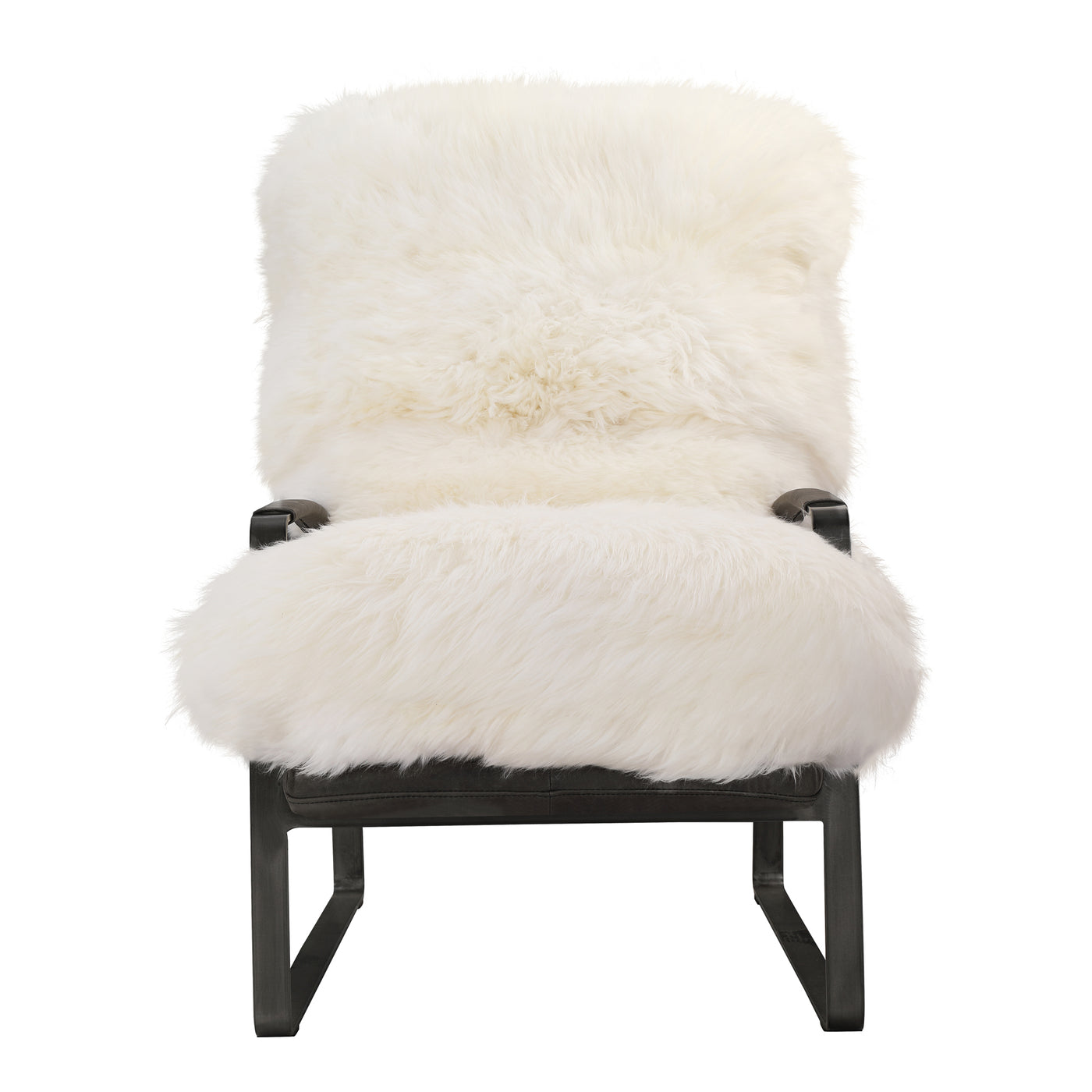 Fall in love with our cozy Hanly accent chair. Natural, long hair sheepskin makes sitting in this chair feel like a dream....